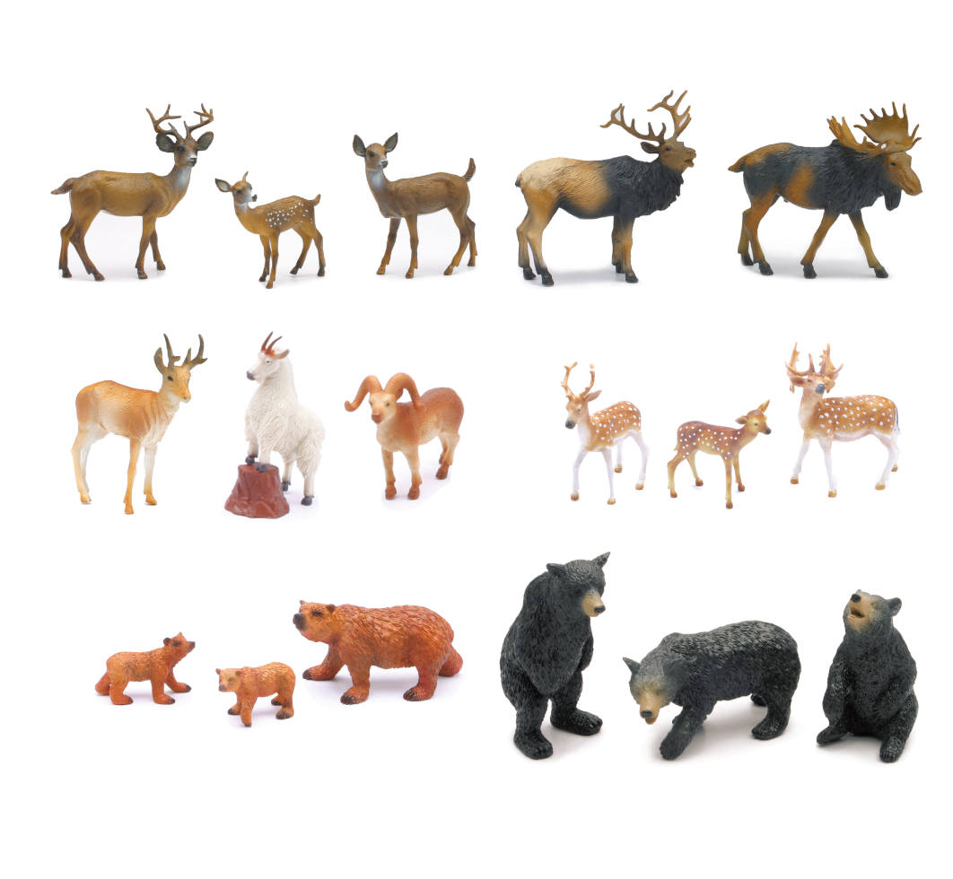 NEW-RAY Wildlife HUNTER jeu set Polaris XP1000 Deer armes arbalète Fig 9 pcs Jouet 