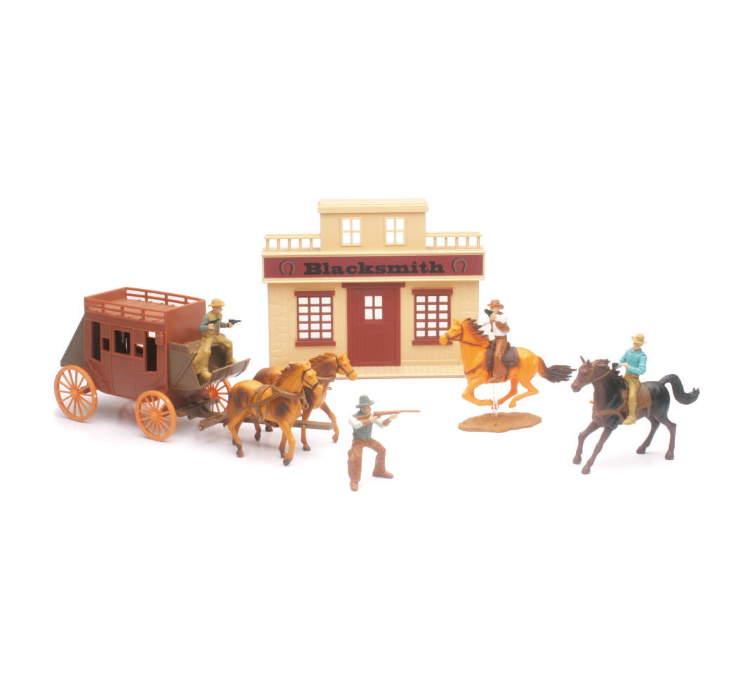 Master Toys Big Country Western Set Play Set with Stagecoach 